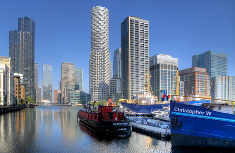 Wood Wharf and the South Dock